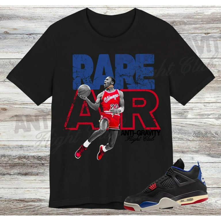 Rare Air Sneaker Match Shirt, Black Fire Red Deep Royal Tech