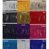 4" Rayon Chainette Fringe - 6 Continuous Yards - Many Color Options!