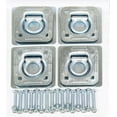 thumbnail image 1 of (4) Recessed D-Rings with Backing Plates & Mounting Hardware Trailer RV Flush Mount Tiedown- 27042, 1 of 2