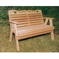 thumbnail image 1 of 4' Red Cedar American Sweetheart Garden Bench, 1 of 3