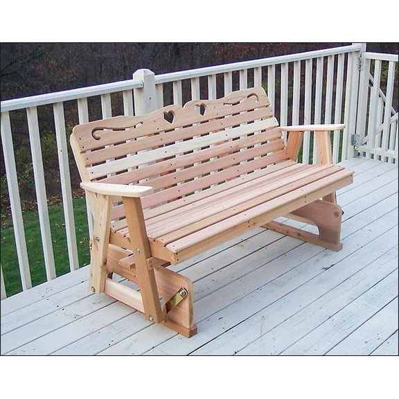 4' Red Cedar American Sweetheart Glider
