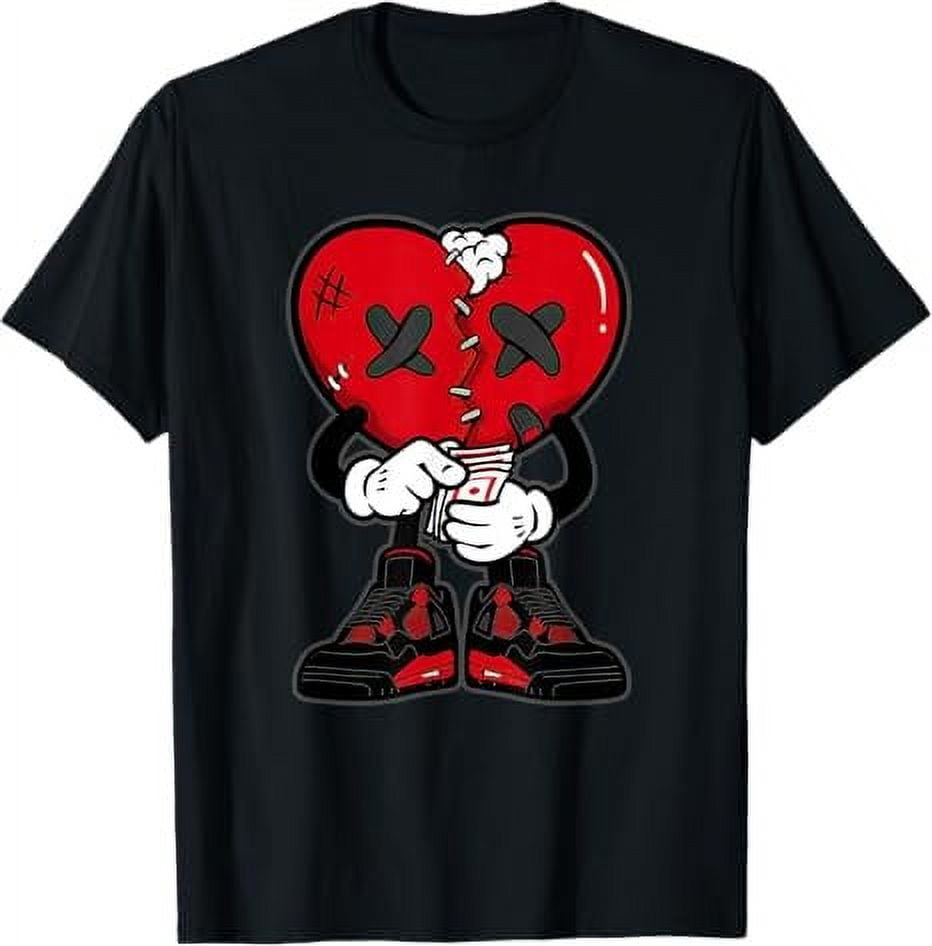 4 Red Thunder Tee Shoes Heartbreak Cry Red Thunder 4s TShirt