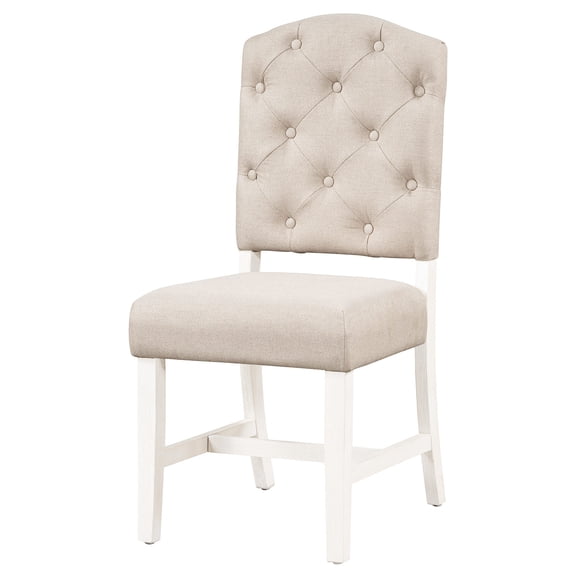 4 Retro Dining Chairs with Detailed Button Tufting / Stable and Comfortable Seating