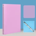thumbnail image 1 of 4 Ring Binder, 1 Inch Binders 4 Ring, Flexible Binder For Home Office Supplies, Plastic Ring Binder, Cute 1" Binder, Thin Binder, Round Rings, Classroom Must Haves Pink, 1 of 7