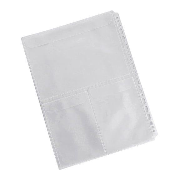 4 Rings Binder Letter Size Binder Folder Expanding Document Organizers Clear PVC Binder Pocket with Pre-Punched Holes