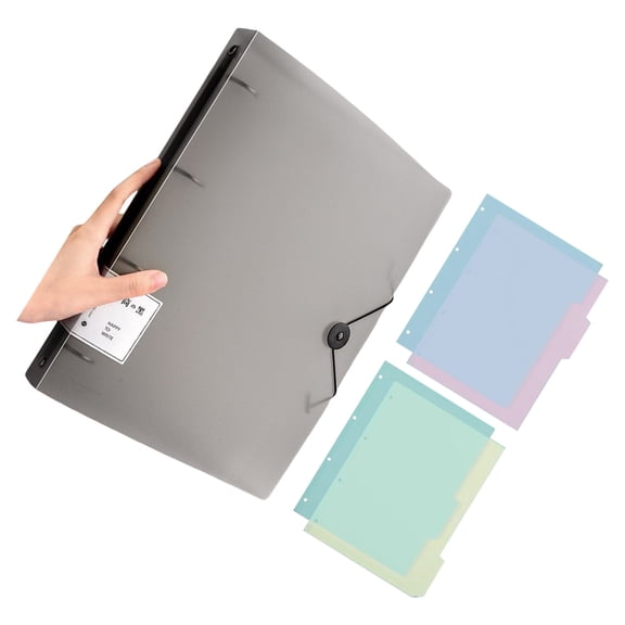 4 Rings Binder Letter Size File Folder Presentation Binder Hold up 220Sheets Document Organizers for School