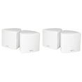 thumbnail image 1 of (4) Rockville Cube 3.5" 30w RMS White Home Theater Wall Speakers+Swivel Brackets, 1 of 11