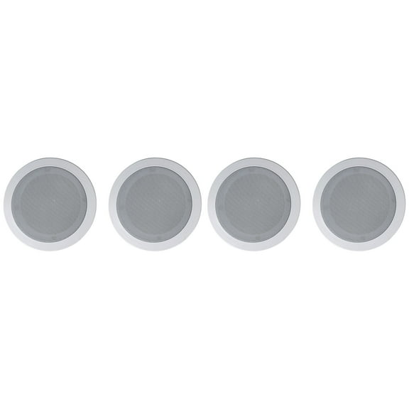 4 Rockville HC55-16 White 5.25" 300 Watt In-Ceiling Home Theater Speakers 16 Ohm