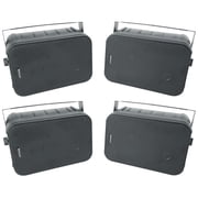 4 Rockville HP65S-8 6.5" Black Outdoor/Indoor Home Theater Speakers+Swivel Brackets