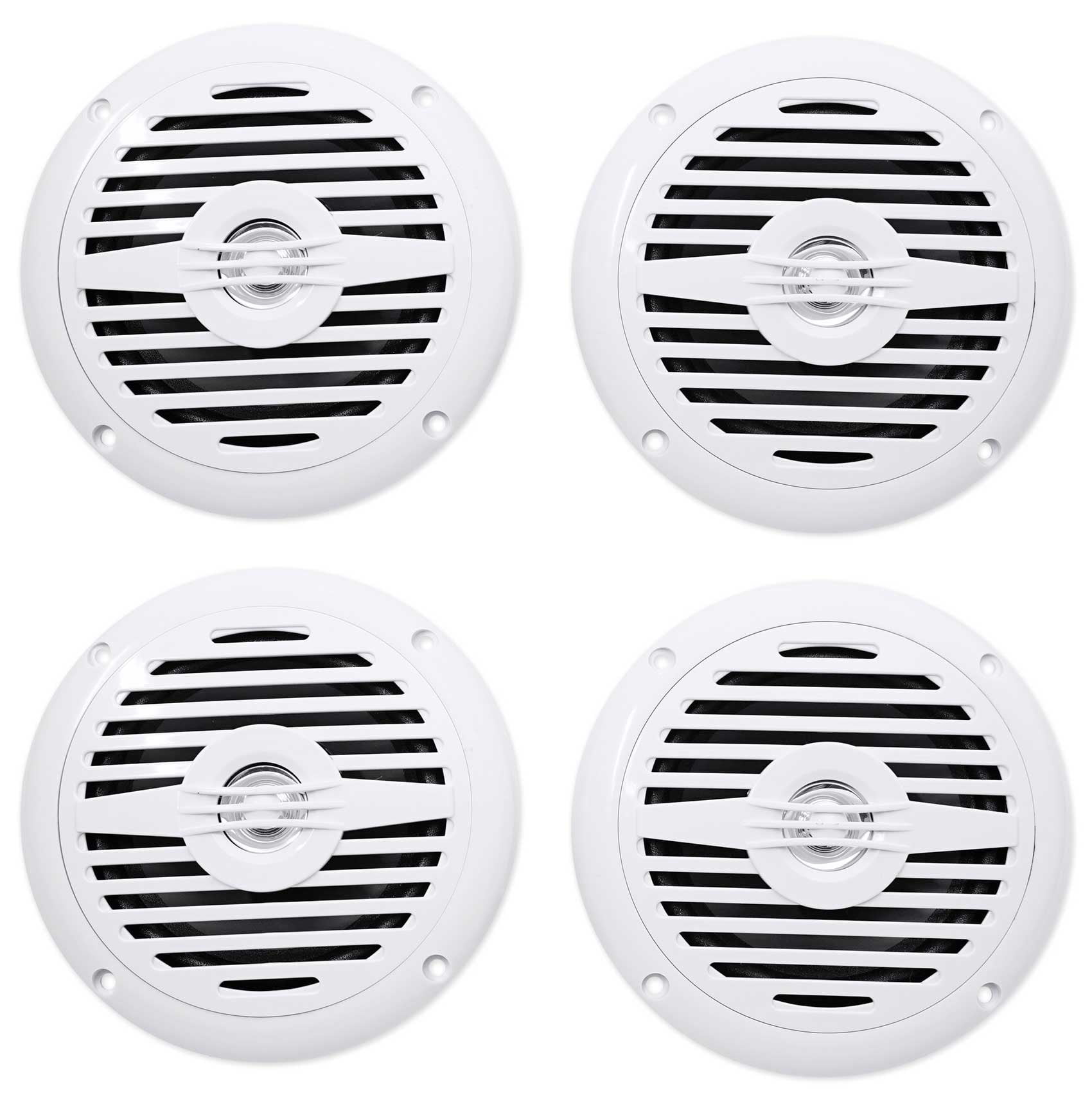 Rockville MS525B 5.25" 400W Waterproof Marine Speakers - Pair For Boat, Hot Tub, Outdoor