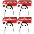 thumbnail image 1 of 4 Rockville RCGT1.5B 1.5'  1/4" TS to 1/4'' TS Guitar/Instrument Cable, 1 of 2