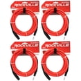 thumbnail image 1 of 4 Rockville RCXFB25R Red 25' Female REAN XLR to 1/4'' TRS Balanced Cables OFC, 1 of 2