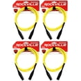 thumbnail image 1 of 4 Rockville RCXFM6P-Y Yellow 6' Female to Male REAN XLR Mic Cable 100% Copper, 1 of 3