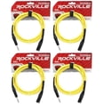 thumbnail image 1 of 4 Rockville RCXMB10-Y Yellow 10' Male REAN XLR to 1/4'' TRS Balanced Cables, 1 of 2