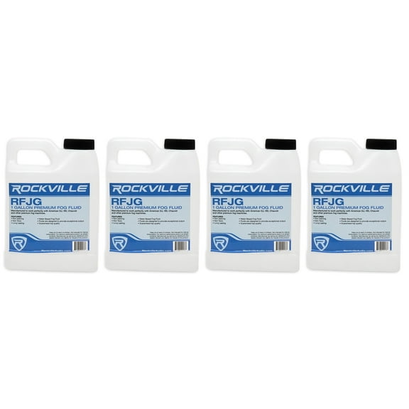 4) Rockville RFJG Gallons Fog/Smoke Juice Fluid For Chauvet/American DJ Machines