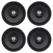 Rockville RM104PRO 10-Inch 2400 W 4-Ohm SPL Car Midrange Mid-Bass Pro Speakers, 300W, 4 Ohm, 60Hz - 7KHz, 94dB @ 1W/1m, 4-piece