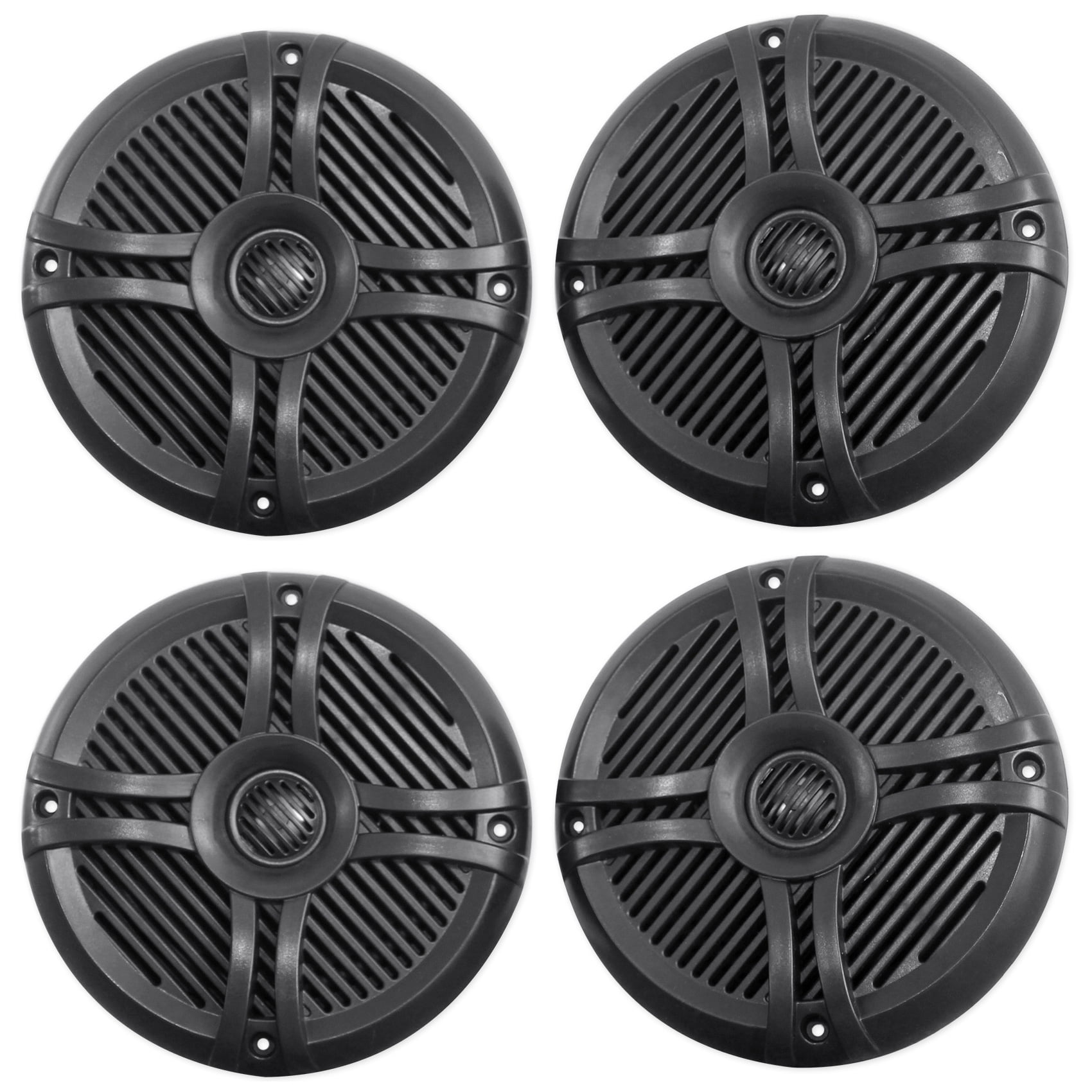 4) Rockville RMSTS65B 1600w Waterproof Marine Boat Speakers
