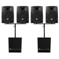 thumbnail image 1 of (4) Rockville RPG12 12" Active DJ PA Speakers+Mounts+(2) 15" Powered Subwoofers, 1 of 27