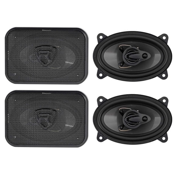 Rockville RV46.3A 4x6 in 3-Way Car Speakers totalling 1000-Watt Peak/140-Watt RMS CEA Rated, Polypropylene Woofer, Butyl Rubber Surround, 4-Piece