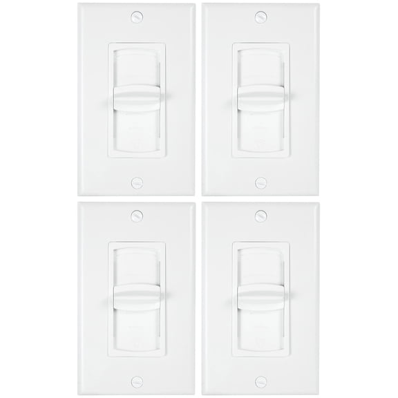 4 Rockville VOL855 8 Ohm 50x2 Watt Wall Stereo Volume Controllers 12 Step Slider
