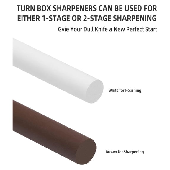 4-Rod Turn Box, Ceramic Sharpener Rod from Kitchen Sharpening Tool, Portable Manual Ceramic Sharpening Rod
