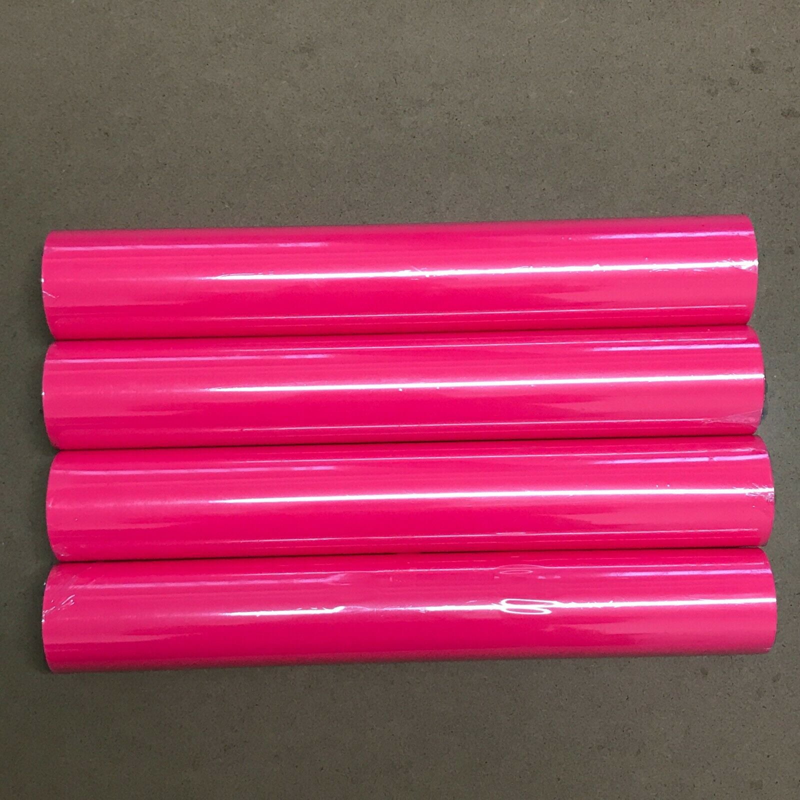 4 Roll 12" x 5Feet 12Feet Pink HTV Iron On Heat Transfer Vinyl for T Shirt Bags Hats Shoes Cricut