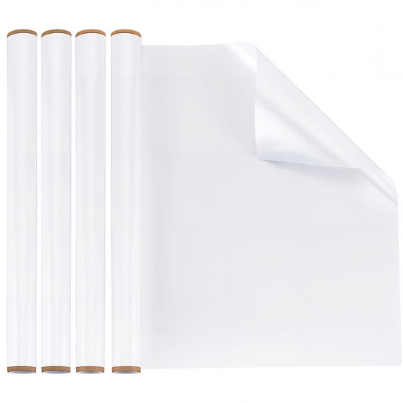 4 Roll Dry Erase Board Sticker PP Whiteboard Stickers Refridgerator ...