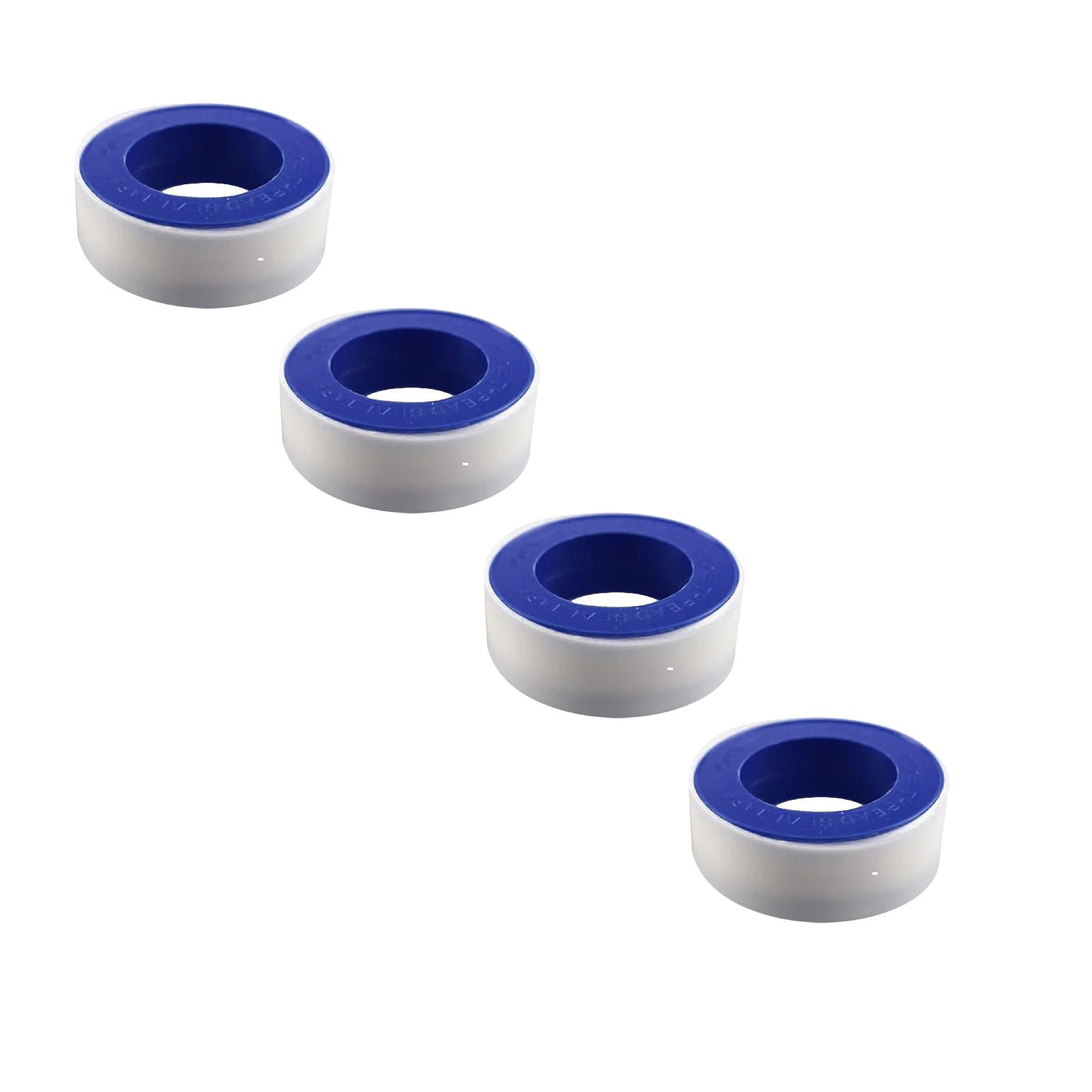 4 Roll Plumbers Tape,Pipe Sealing & Plumbing Thread Tape,Water Sealant Sealing Tape for Shower Head,Plumbing Thread Tap,Water Pipe Sealing Plumbers Tape, High Density Thread Sealant Tape,Blue
