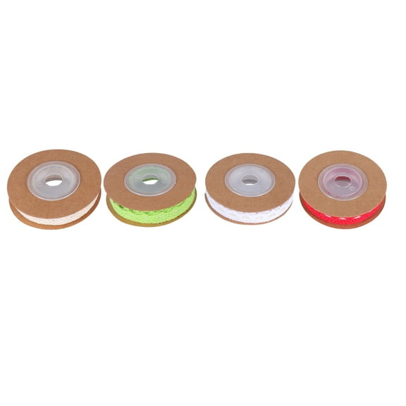 BESTOYARD Smooth Cotton Lace Adhesive Ribbon Band in Mixed Colors for Scrapbooking and Craft Use