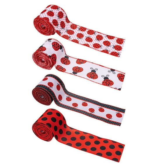 Ladybug Gift Wrapping Paper - 6 Sheets, 28x20 Inches, Cute Insect Pattern