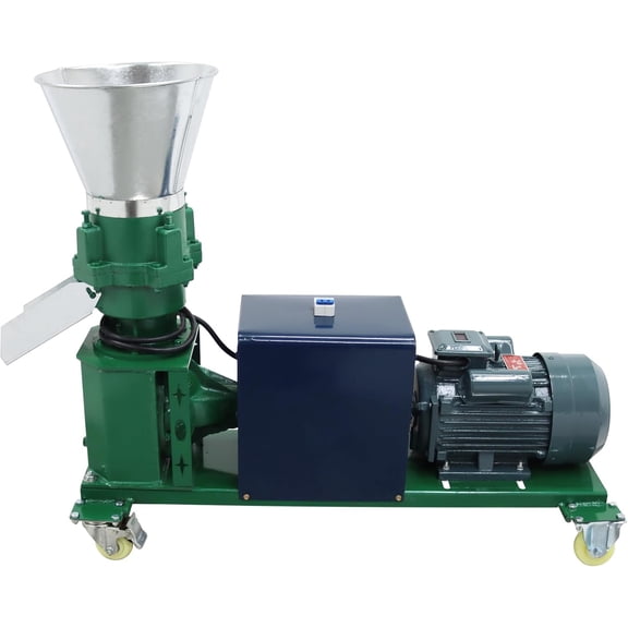 4-Roller Chicken Feed Pellet Mill Machine Animal Feed Pellet Machine 3MM Feed Granulator 220V