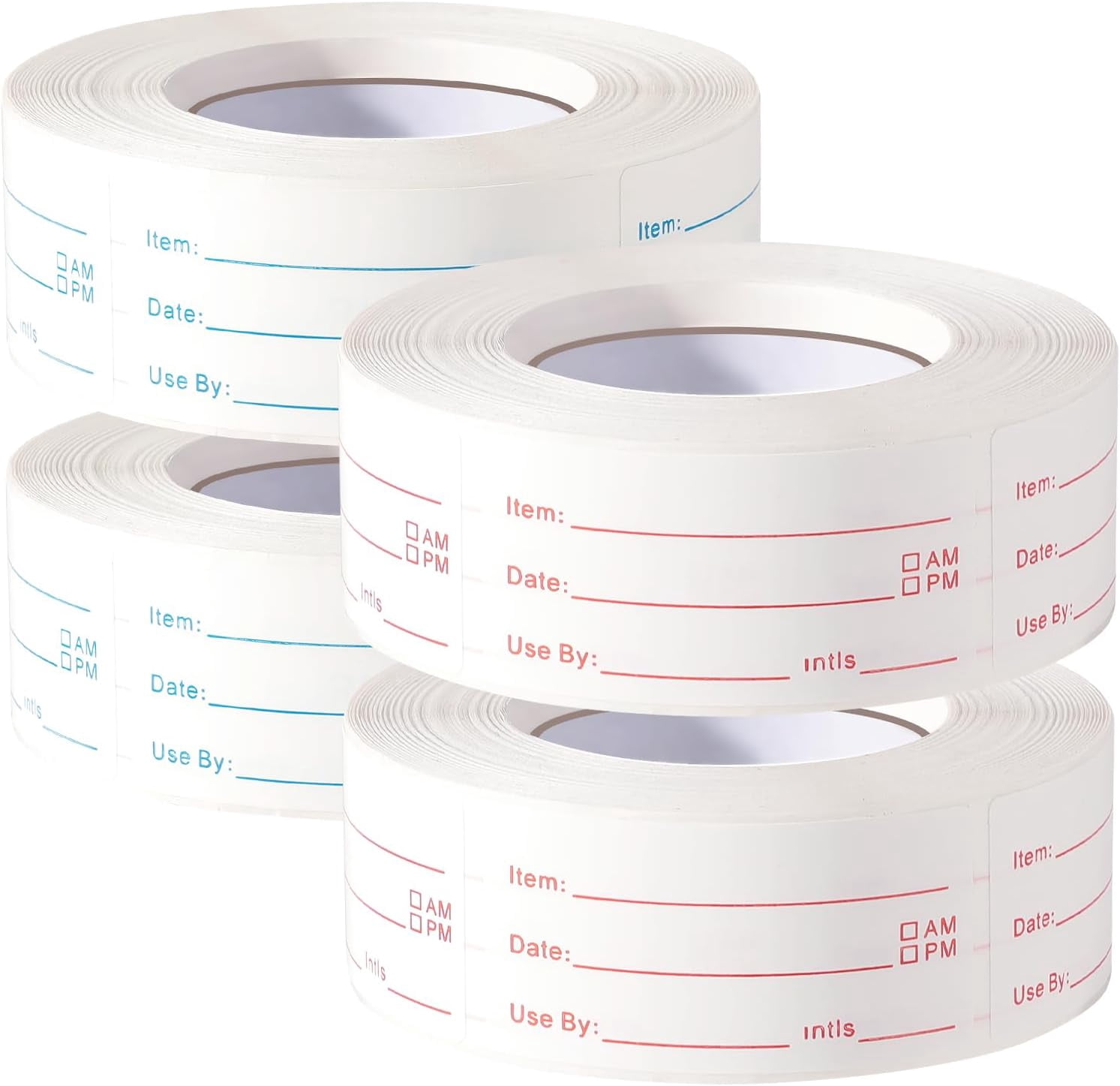 4 Rolls 2000 Pieces Removable Food Labels, 1 x 2 Inch Date Stickers for ...