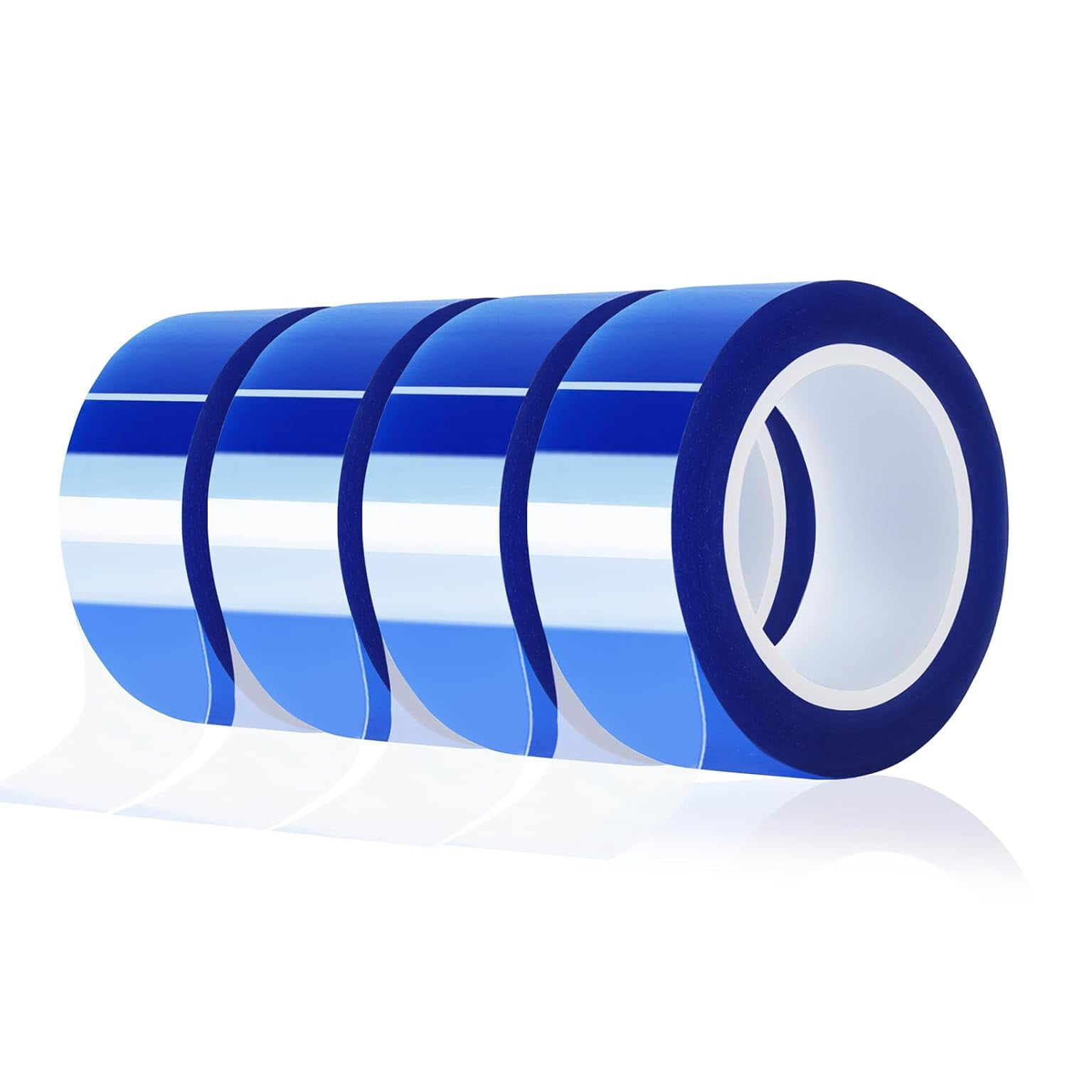 4 Rolls 20mm x16m(52FT) Blue Heat Tape High Temperature Resistant Transfer for Sublimation Press Vinyl,No Residue