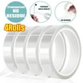 thumbnail image 1 of 4 Rolls 20mm x33m(108ft) Clear Heat Tape,Transparent High Temperature Heat Resistant Tape,Heat Transfer Tape for Heat Press and Sublimation,Heat Transfer Vinyl,No Residue, 1 of 7