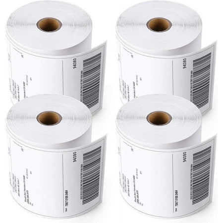 4 Rolls 4x6 Direct Thermal Shipping Labels - 250 per roll - 1000 labels