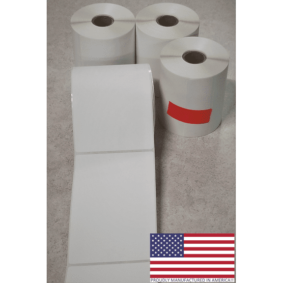 4 Rolls 4x6 Direct Thermal Shipping Labels - 250 per roll - 1000 labels
