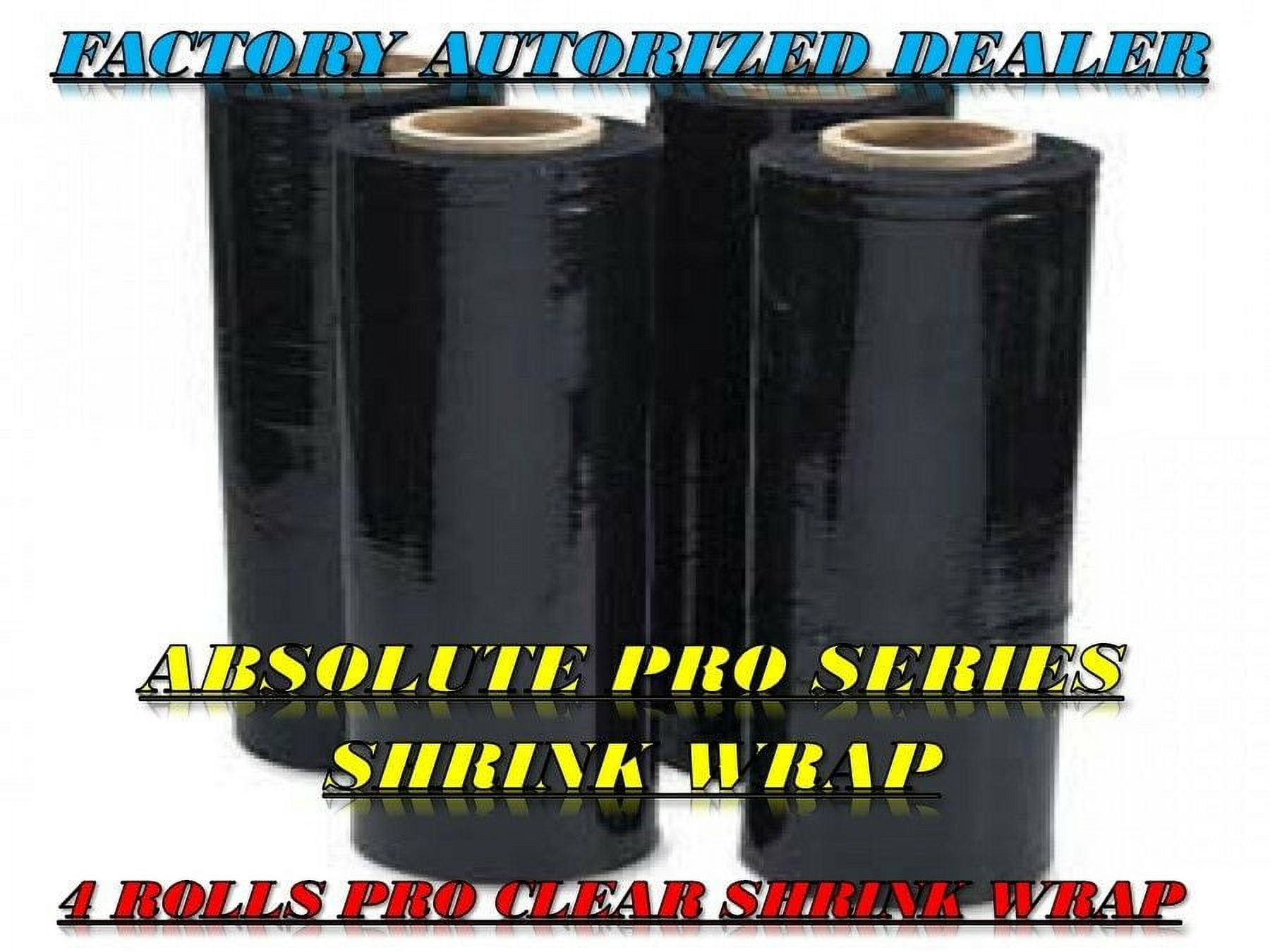 Secure Seal Pallet Wrap Stretch Film – 4 Rolls, 18 X 1500FT Heavy Duty Hand Wrap, Industrial Shrink Film