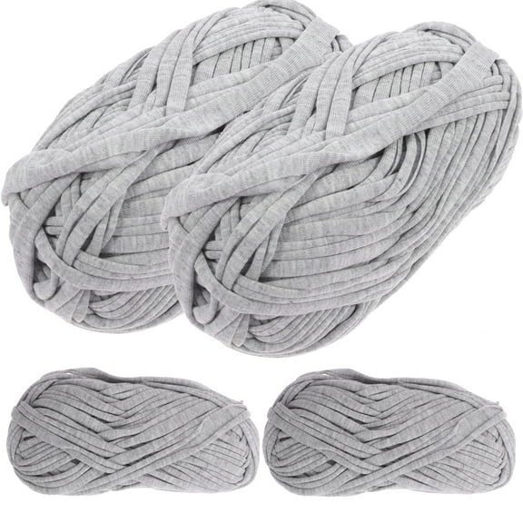 4 Rolls Ball of Wool Knitting Supply Rope Braided Yarn Yarns Crochet Hook Jersey Blanket Comfortable Crocheting