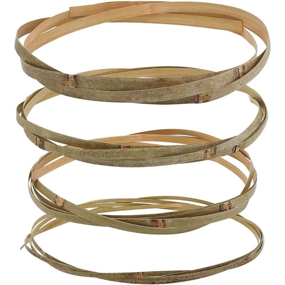 4 Rolls Bamboo Strips for Weaving 4 Styles Flat Natural Bamboo Wicker Strips Olive Drab Thin Flat Wide Strips Bamboo Strips Rattan for Webbing Wicker Basket Weaving Strips Supplies Olive Drab DIY