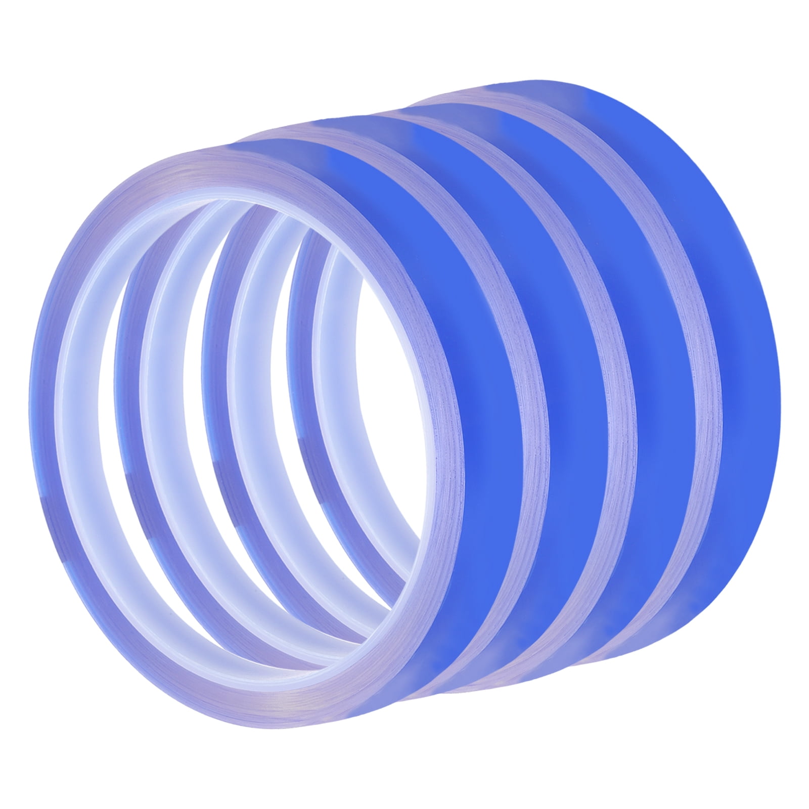 4 Rolls Blue 0.8 Inch x 36 Yards PET Film Electrical Tape 20mm x 33m