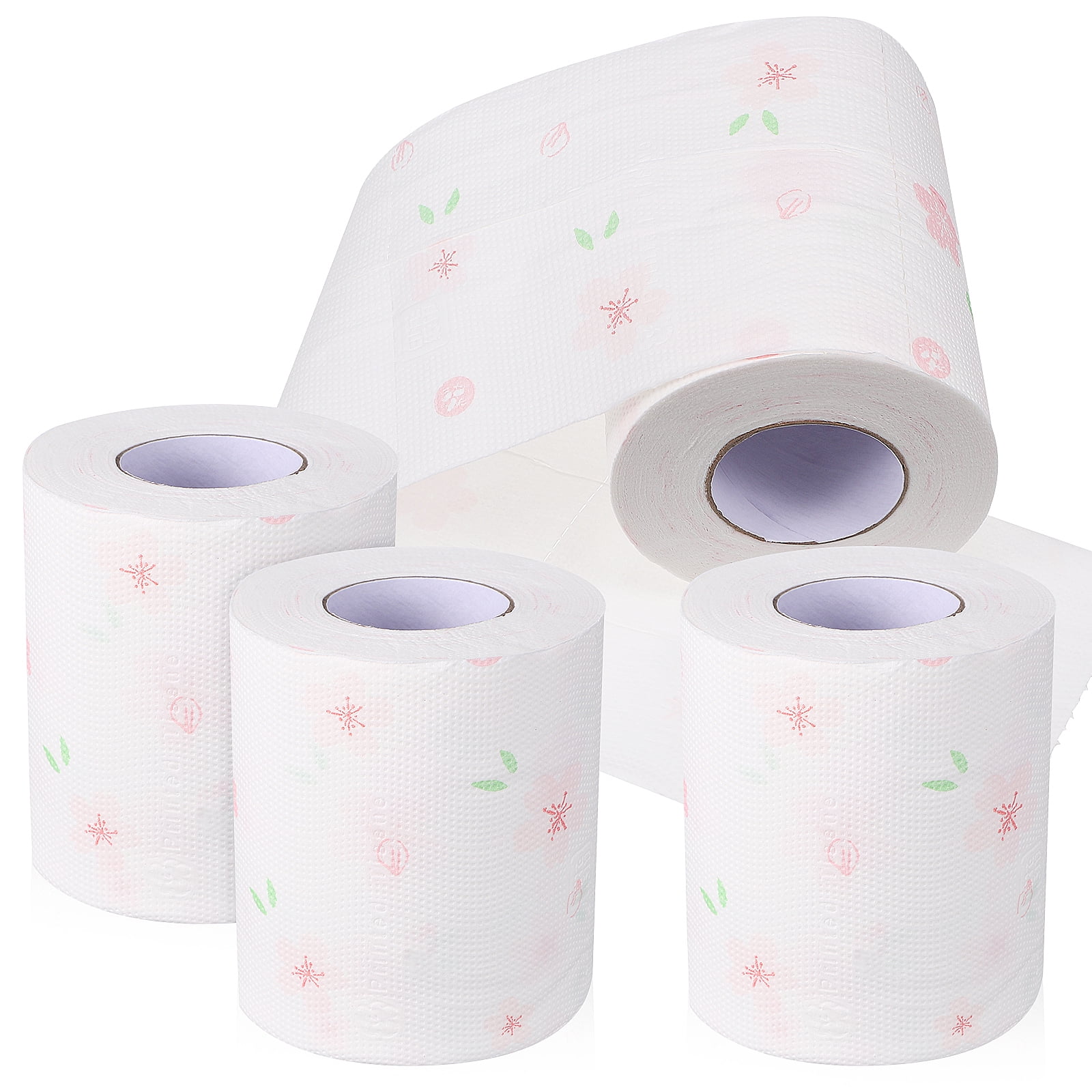 4 Rolls Colored Toilet Paper Face Tissues Paper Towels Bathroom Home ...