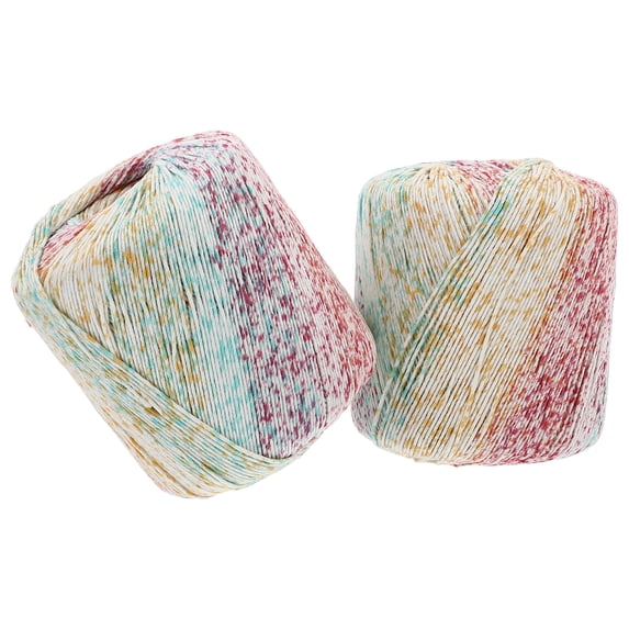 4 Rolls Colorful Cotton Cord DIY Knitting String Handicraft Braided String