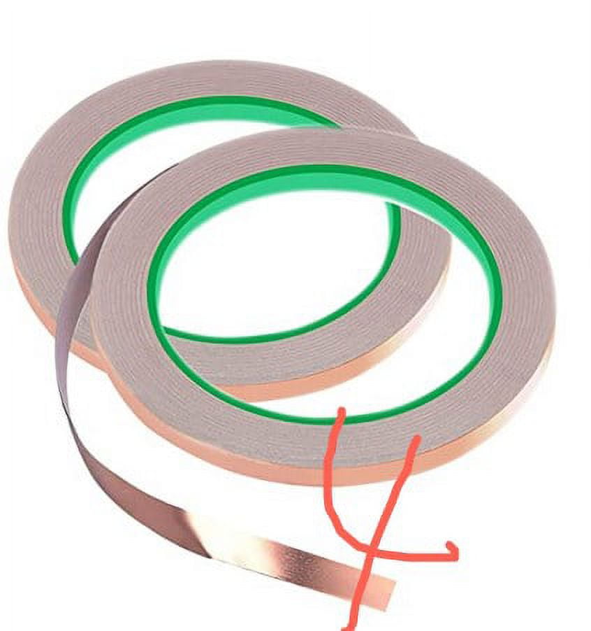 4 Rolls Copper Tapes Conductive Copper Foil Tapes Self Adhesive