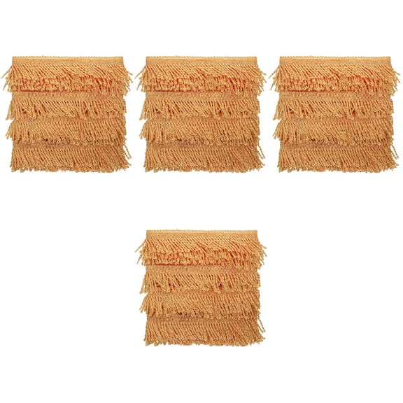 4 Rolls Crochet Fringe Lace Creative Trim Decorative Border