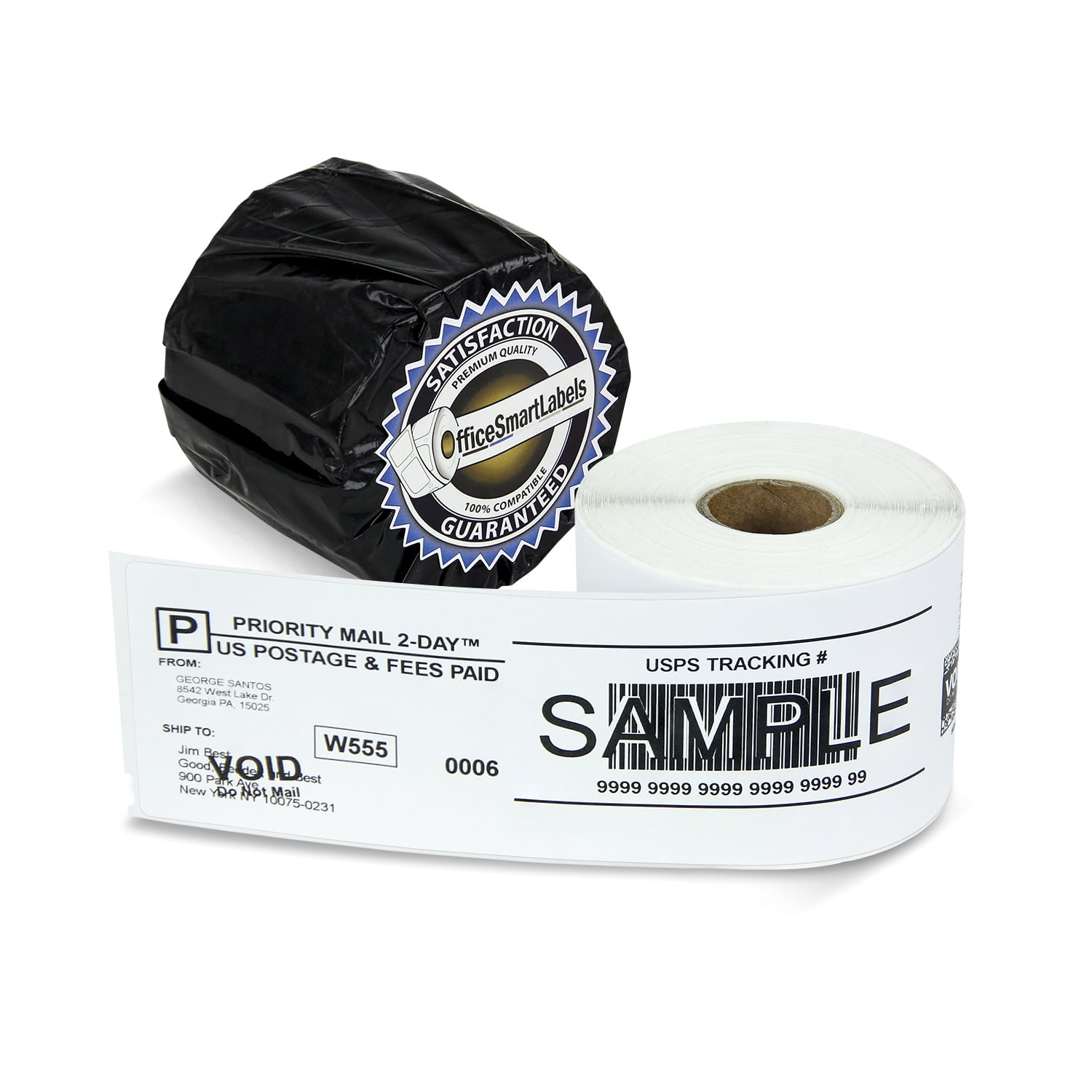 4 Rolls Dymo Compatible 99019 LabelWriter SelfAdhesive White 1Part