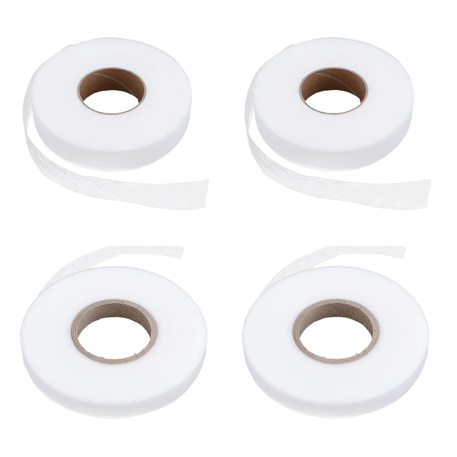4 Rolls Fabric Fusing Tape Curtains Repair Hem Strip  Seam Tapes White