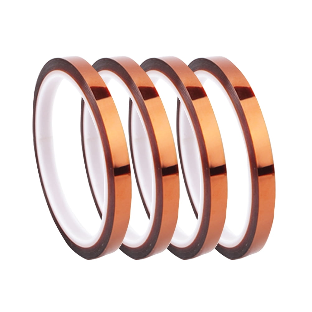 4 Rolls Heatresistant Tape Insulating Tape Polyimide Tape for Soldering Protecting Circuit