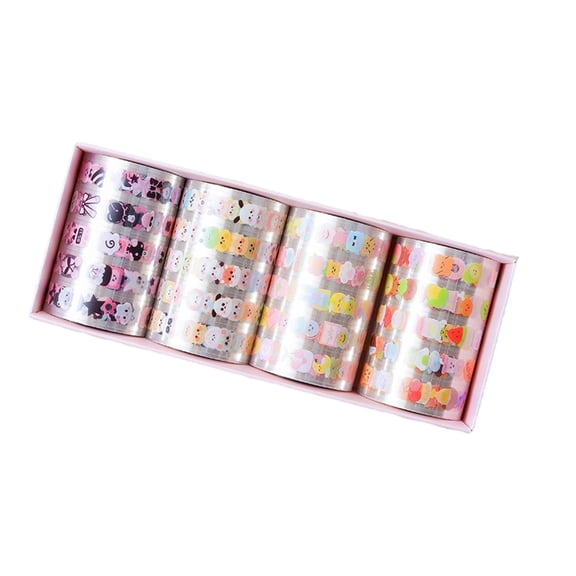4 Rolls Decorative Tape Handbook Tape Masking Tape Lovely Animal Artists Tape