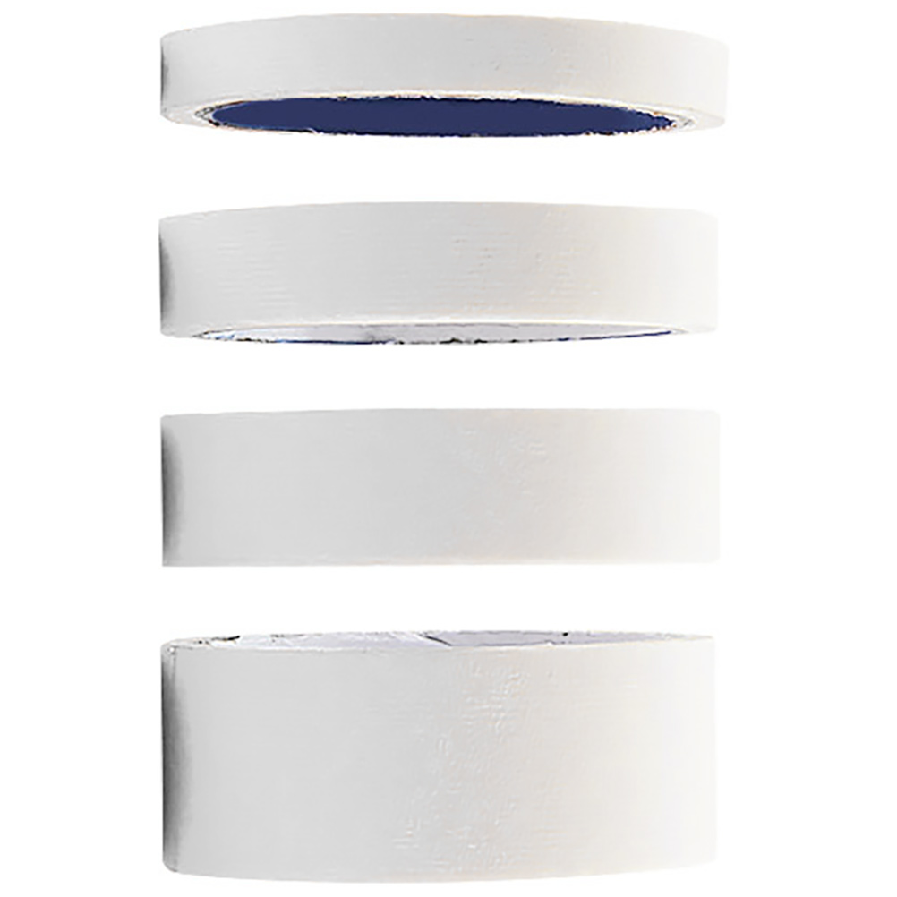 4 Rolls Masking Glue Painter Tape Kraft Paper Student Use White