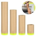 thumbnail image 1 of 4 Rolls Masking Paper, 6in 12in 18in 24in x 43ft Automotive Spray Paint Masking Paper, Waterproof Tape and Drape Painter Paper for Automotive Wall Furniture Painting Protection, 1 of 6